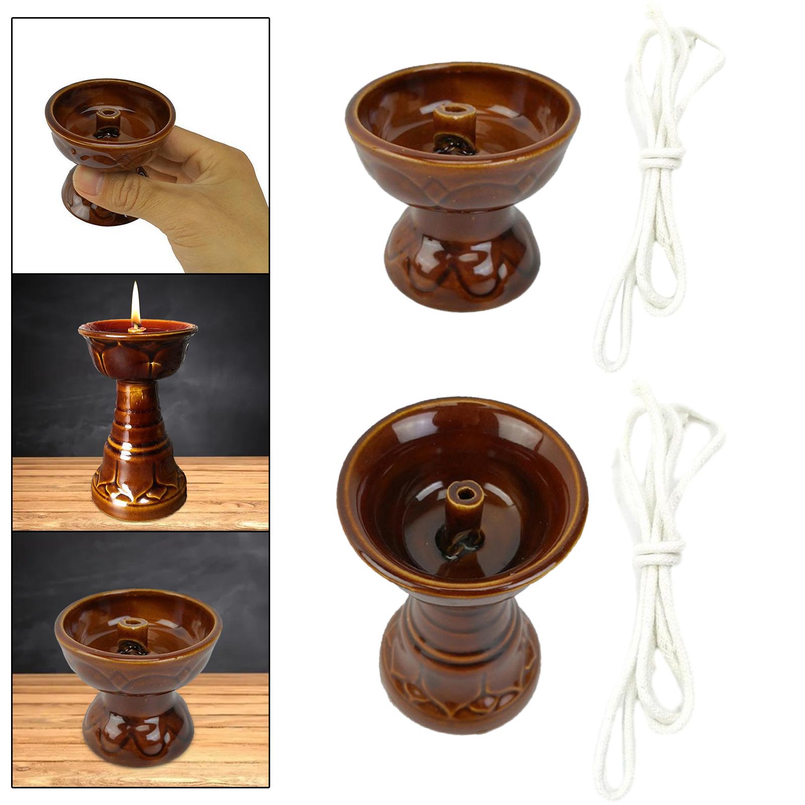 Candle Oil Supplies - Butter Lamp Holder Oil Candle Container