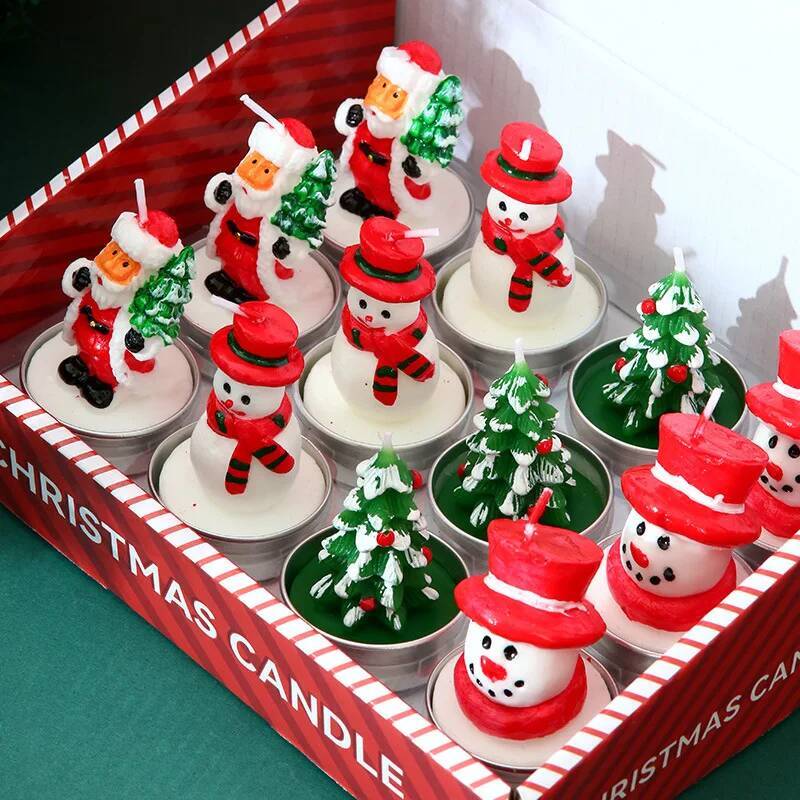 12PCS Candles Christmas Decora - Candle Oil Supplies ulasan dan harga
