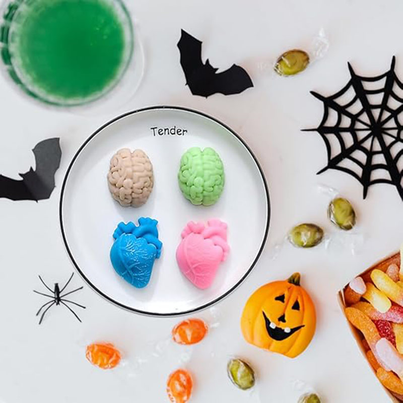 Human Brain And Heart Silicone - Candle Supplies Storage ulasan dan harga