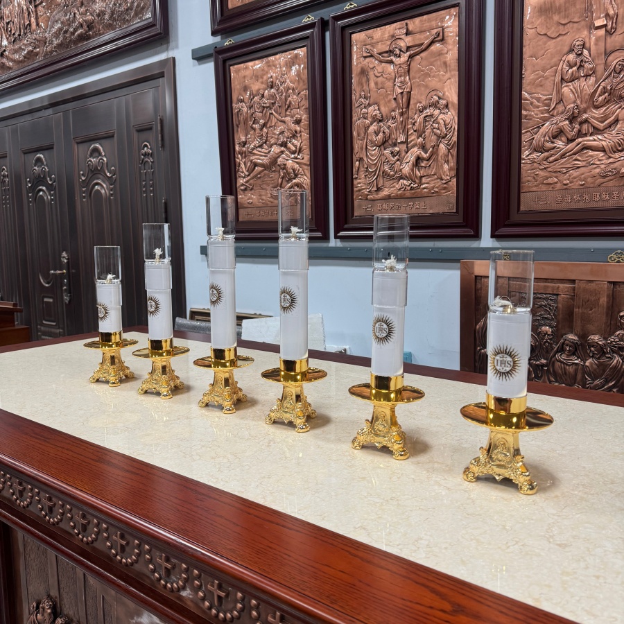Catholic Oil Lamp Candle Stick - Candle Oil Supplies ulasan dan harga