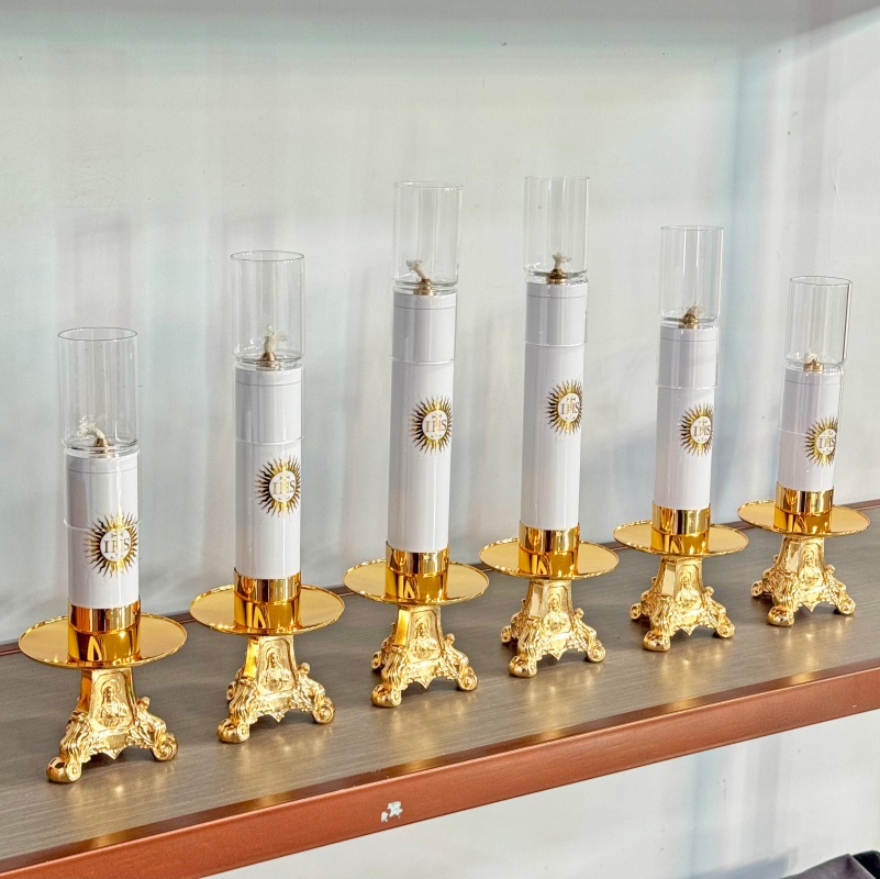 Catholic Oil Lamp Candle Stick - Candle Oil Supplies ulasan dan harga