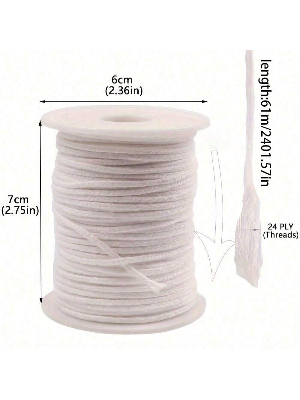 A 2401.57-Inch Smokeless Wick, - Candle Oil Supplies ulasan dan harga