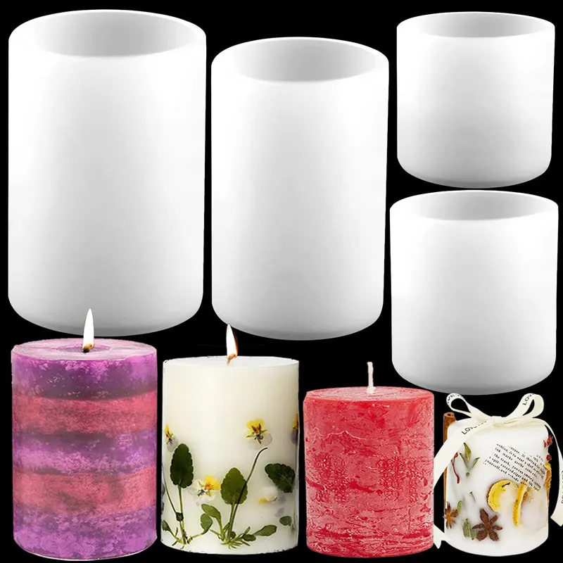 Cylinder Silicone Candle Molds - Candle Supplies Storage ulasan dan harga