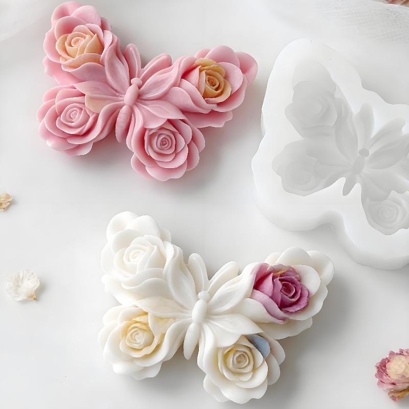 DIY Rose Butterfly Form Silico - Candle Supplies Storage ulasan dan harga