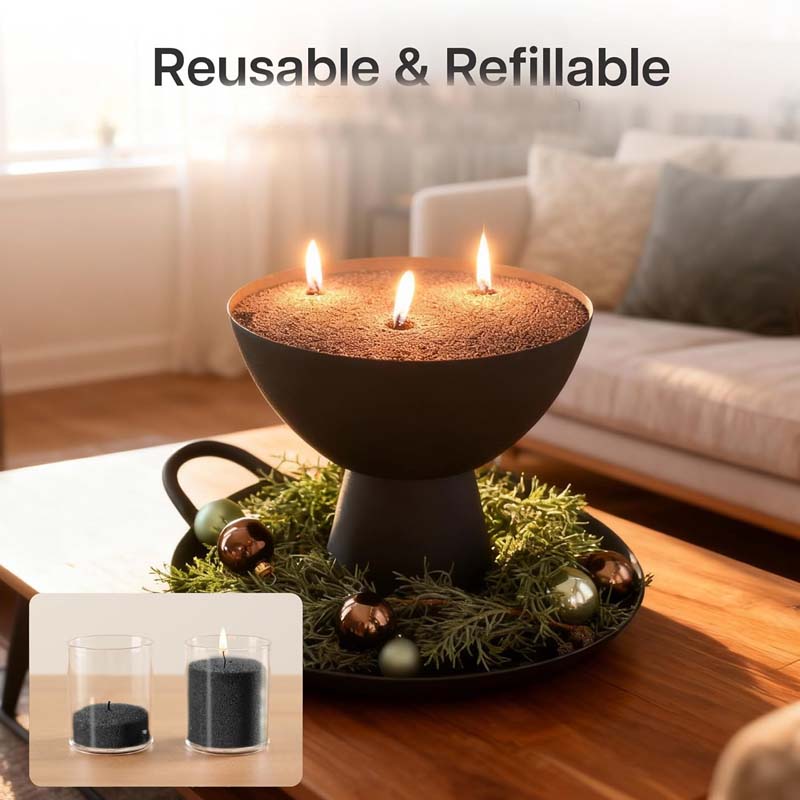 Black Candle Sand with Wick, 2 - Candle Supplies Storage ulasan dan harga