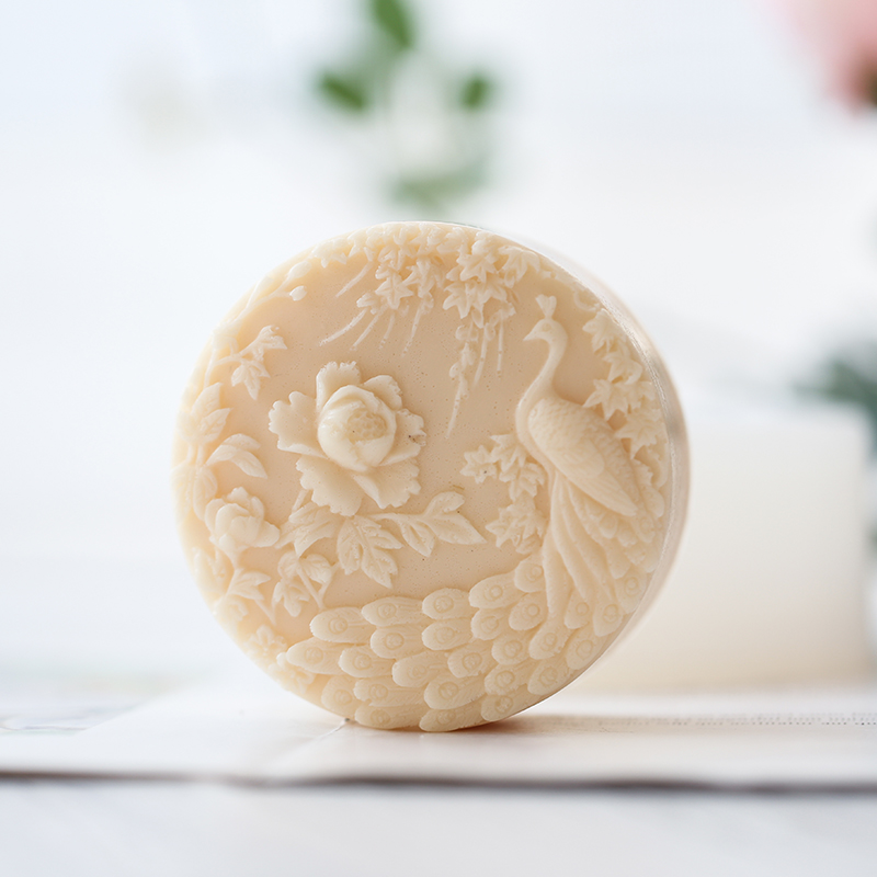 Peacock Flower Pattern Silicon - Candle Supplies Storage ulasan dan harga
